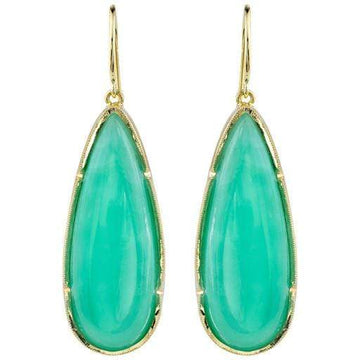 Irene Neuwirth Jewelry Irene Neuwirth Rose-Cut Chrysoprase Earrings