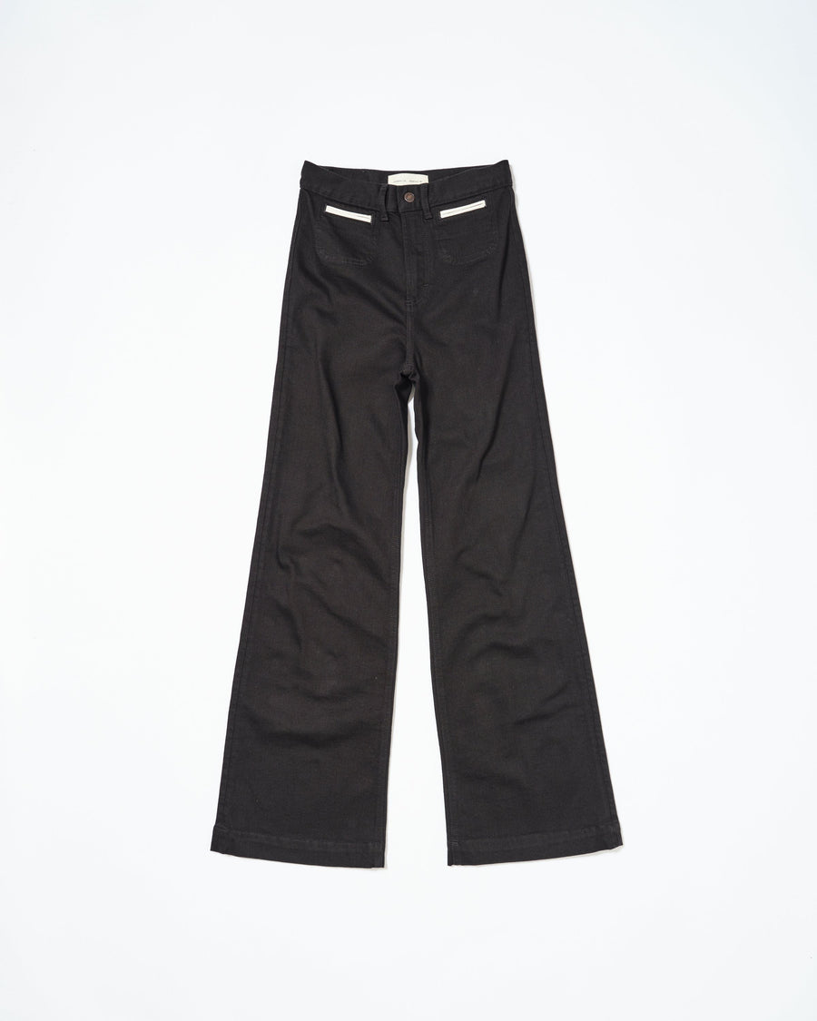 JEANERICA Bottoms Roma Rinse Stay Black Contrast