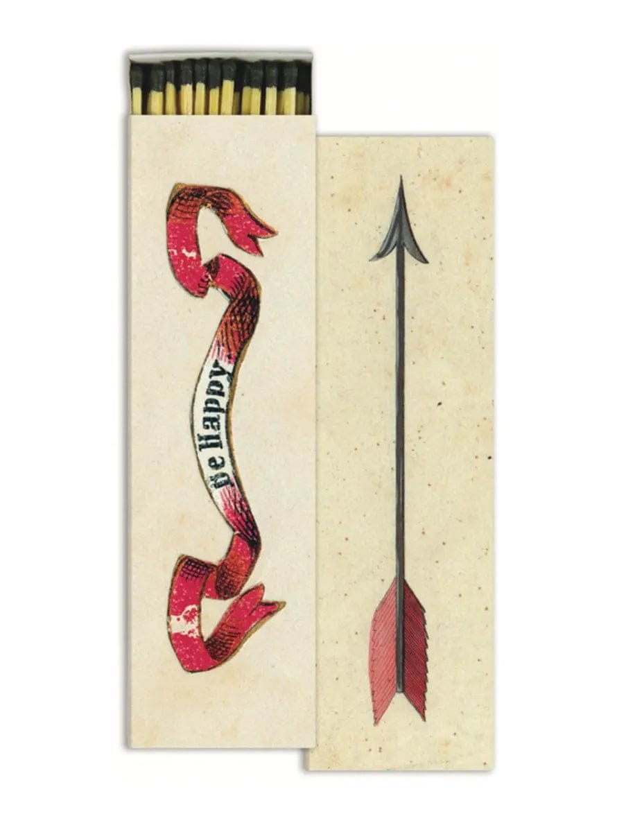 John Derian Candle Accessory Matchbox - Be Happy