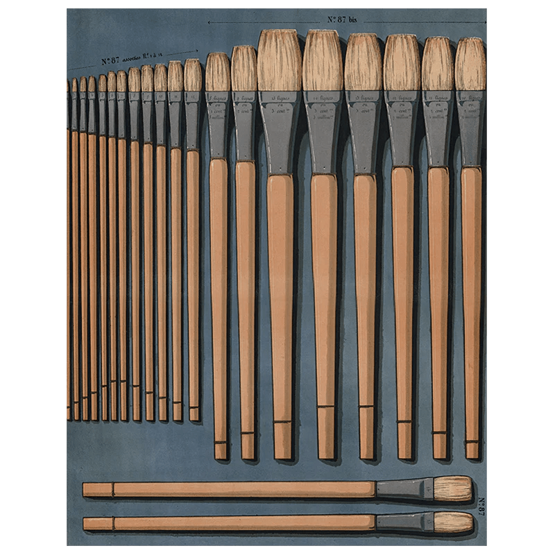 John Derian Tableware Paint Brushes (p 23) - Rectangular Tray