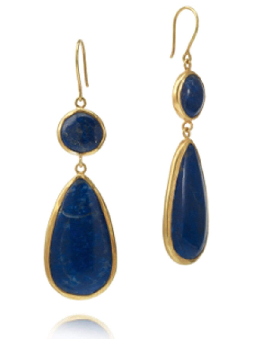 Pippa Small Jewelry Pippa Small | Turquoise Mountain Lapis Disk Earrings