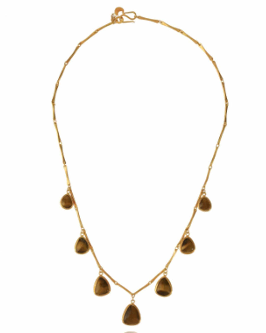 Pippa Small Jewelry Pippa Small | Turquoise Mountain Moora with Tiger's Eye Necklace