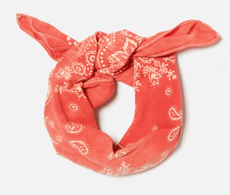 RE/DONE Scarf 60s Paisley Bandana Red