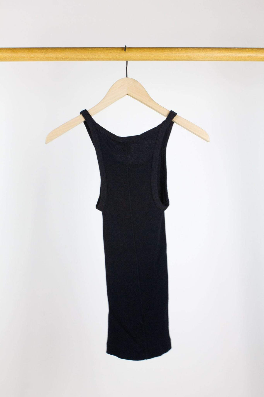 RE/DONE Tops Ribbed Tank Black