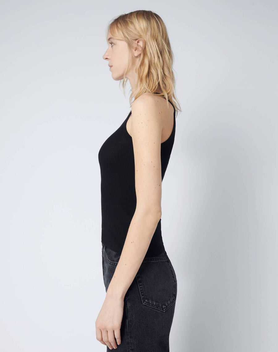 RE/DONE Tops Ribbed Tank Black