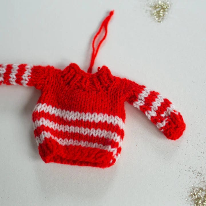 Skippy Cotton Ornaments Red Holiday Knits, Ornaments