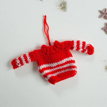 Skippy Cotton Ornaments Red Holiday Knits, Ornaments